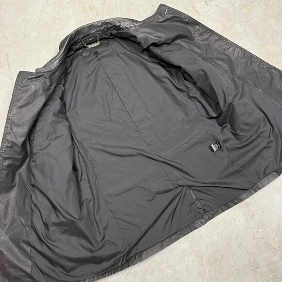 John Varvatos USA Lamb Skin Leather Jacket Black XL - Picture 9 of 10